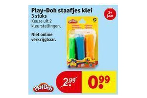 play doh staafjes klei