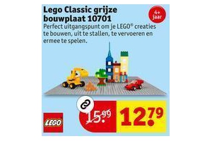 lego classic grijze bouwplaat 10701