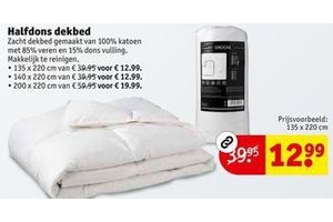 halfdons dekbed