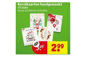 kerstkaarten handgemaakt