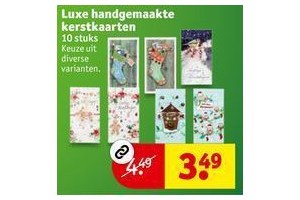 luxe handgemaakte kerstkaarten