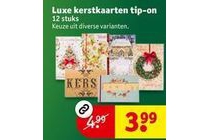 luxe kerstkaarten tip on