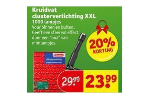 Steil Absorberen lelijk Kruidvat clusterverlichting nu 20% korting tot 20 november 2016 - Beste.nl