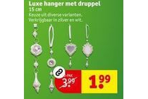 luxe hanger met druppel