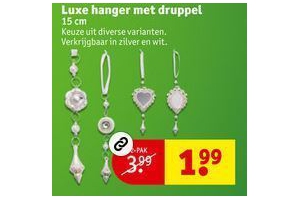 luxe hanger met druppel