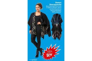 dames fleeceponcho