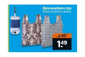 opvouwbare tas