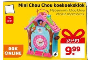 mini chou chou koekoeksklok