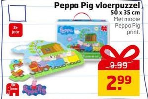 peppa pig vloerpuzzel