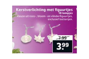 kerstverlichting met figuurtjes
