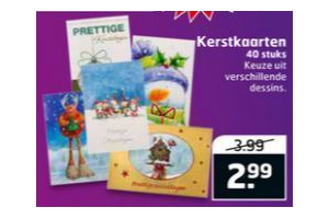 kerstkaarten 40 stuks