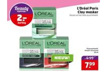 l oreal paris clay masker