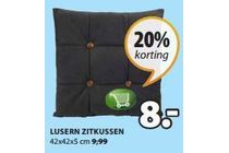 lusern zitkussen 42x42x5cm nu eur8 per stuk