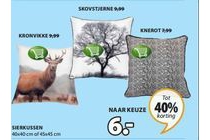 alle sierkussens naar keuze nu met 40 korting