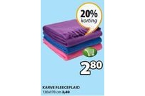 karve fleeceplaid nu voor eur2 80