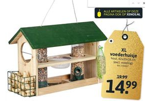 xl voederhuisje nu voor eur14 99