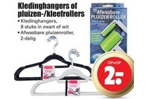 kledinghangers of pluizen kleefrollers
