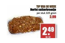 herfst suikerbroodje