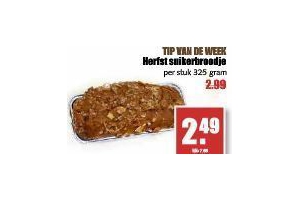 herfst suikerbroodje