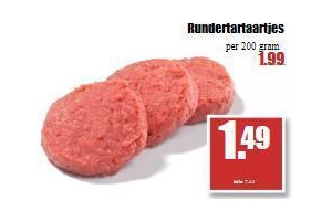 rundertartaartjes per 200 gram nu eur1 49