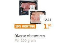 diverse vleeswaren