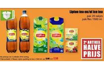 alle lipton tea en of ice tea 2e artikel halve prijs