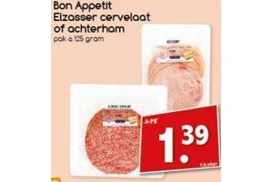 bon appetit elzasser cervelaat of achterham