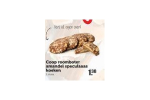 coop roomboter amandel speculaas koeken