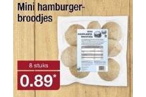 mini hamburger broodjes