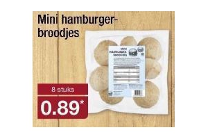 mini hamburger broodjes