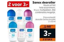 gehele assortiment sanex deoroller 2 stuks voor eur3