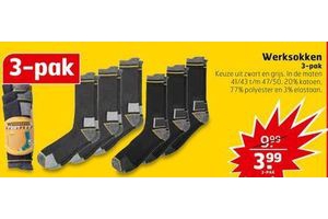 3 pak werksokken nu eur3 99