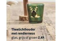 theelichthouder met rendierneus