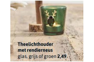 theelichthouder met rendierneus