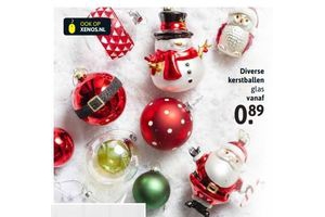 diverse kerstballen glas