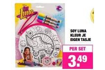 soy luna kleur je eigen tasje