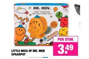 little miss of mr men spaarpot