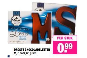 droste chocoladeletter