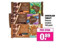 chocolade tablet