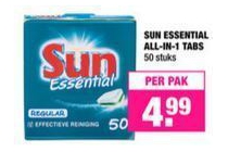 sun essential all in 1 tabs