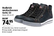 redbrick werkschoenen gold