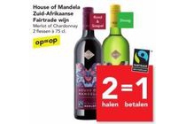 house of mandela zuid afrikaanse fairtrade wijn