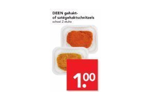 deen gehakt of sategehaktschnitzels