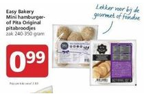 easy bakery mini hamburger of pita original pitabroodjes