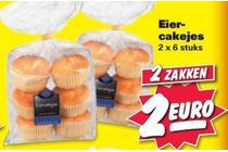 2 zakken eiercakejes voor eur2 00