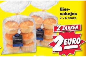 2 zakken eiercakejes voor eur2 00