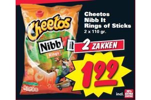 2 zakken cheetos nib itt rings of sticks nu voor eur1 99
