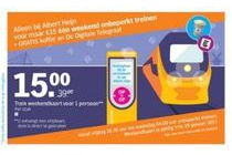 albert heijn trein weekendkaart voor 1 persoon