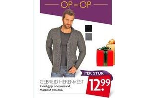 gebreid herenvest
