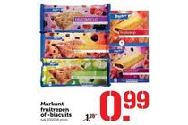 markant fruitrepen of biscuits